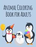 Animal Coloring Book For Adults: An Adorable Coloring Book with funny Animals, Playful Kids for Stress Relaxation