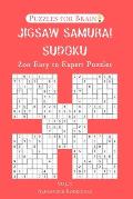 Puzzles for Brain - Jigsaw Samurai Sudoku 200 Easy to Expert Puzzles vol.3