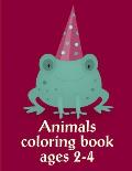 Animals Coloring Book Ages 2-4: Creative haven christmas inspirations coloring book