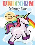 Unicorn Coloring Book For Kids Ages 4 - 8: - 50 Unique Designs 8 x 11