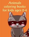 Animals Coloring Books For Kids Ages 2-4: Christmas Coloring Pages with Animal, Creative Art Activities for Children, kids and Adults
