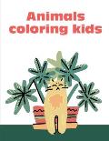 Animals Coloring Kids: The Coloring Pages, design for kids, Children, Boys, Girls and Adults