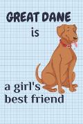 Great Dane is a girl's best friend: For Great Dane Dog Fans