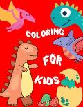 Coloring For kids: Dinosaur Designs For Boys and Girls Aged 4-8