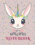 Notebook: Lineless Journal, Blank Unlined Notebook 8.5 x 11 Pink for Girls, Unicorn Format.