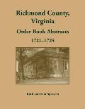Richmond County, Virginia Orders, 1721-1725