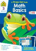 School Zone Math Basics Grade 3 Press Out Workbook