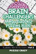 Brain Challengers Mega Sudoku Puzzles 16x16 Vol 2: Sudoku 16X16 Edition