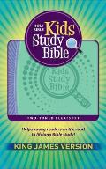 KJV Kids Study Bible, Flexisoft (Red Letter, Imitation Leather, Purple/Green)