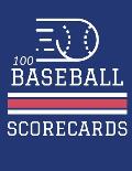 100 Baseball Scorecards: 100 Scoring Sheets For Baseball and Softball Games (8.5x11)