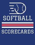 Softball Scorecards: 100 Scoring Sheets For Baseball and Softball Games (8.5x11)