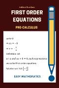 First order equations: pre calculus