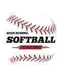 High School Softball Scorecards: 100 Scoring Sheets For Baseball and Softball Games