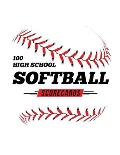 100 High School Softball Scorecards: 100 Scoring Sheets For Baseball and Softball Games