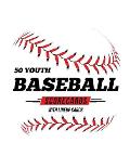 50 Youth Baseball Scorecards With Lineup Cards: 50 Scorecards For Baseball and Softball