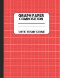 Graph Paper Composition: Red Composition Notebook, Grid Notebook, 100 Pages, Mathematics Graph Notebook for Math and Science Class