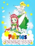 Fairies Coloring Book: Activity Books For Kids Ages 4-8, Gorgeous Coloring Pages For Girls ( Mermaids Princesses )