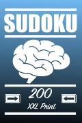 Sudoku: 200 Easy Sudoku XXL print, one Page one Sudoku Easy Version, for children and beginners. Enjoy traveling in car