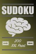 Sudoku: 200 Easy Sudoku XXL print, one Page one Sudoku Easy Version, for children and beginners. Enjoy traveling in car
