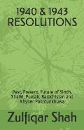 1940 & 1943 Resolutions: Past, Present, Future of Sindh, Siraiki, Punjab, Balochistan and Khyber Pakhtunkhuwa