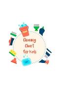 Cleaning Chart for Kids: Daily and Weekly Responsibility Tracker for Children With Coloring Section