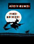 Oliver's Halloween Stories and Puzzles: Personalised Kids' Workbook for ages 8-12, Fun and Creative Learning with Cryptograms, Variety of Word Puzzles