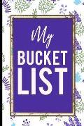 My Bucket List: Blue And Green Lavanda flower, gold frame Best Gift For Familie Members and any Occasions