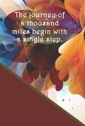 The journey of a thousand miles begin with a single step.: Dot Grid Paper