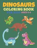 Dinosaur Coloring Book For Kids Ages 4-8: Dinosaur Coloring Book picture, Birthday Party Activity, Beautiful Hand Drawn Book Style With 40 Coloring Pa