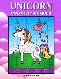 Unicorn Color By Number: Coloring Book for Kids Ages 4-8