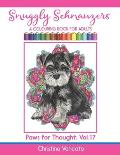 Snuggly Schnauzers: A Colouring Book for Adults