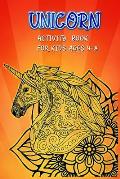 Unicorn Activity Book for Kids Ages 4-8: Awesome Magical Unicorn Coloring Books for Girls