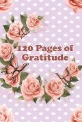 120 Pages of Gratitude: 6 x 9 - 121 Pages
