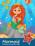 Mermaid Coloring Book for Kids Ages 4-8: Gorgeous Coloring Book with Mermaids and Sea Creatures