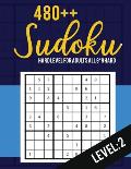 Sudoku: Hard Level for Adults All 9*9 Hard 480++ Sudoku level: 2 - Pocket Sudoku Puzzle Books - Sudoku Puzzle Books Hard - Lar