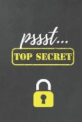 Pssst... Top Secret: Handliches Passwort Buch mit Register zum Verwalten von geheimen Passw?rtern, Zugangsdaten und PINs