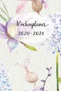 Wochenplaner 2020-2021: Netter Violett Blumen Wochen - und Monatsplaner - Terminkalender Tagesplaner - ein Liebevolles Geschenk f?r Frauen Kol