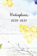 Wochenplaner 2020-2021: Cadmiumgelb Blumen Wochen - und Monatsplaner - Terminkalender Tagesplaner - ein Liebevolles Geschenk f?r Frauen Kolleg