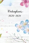 Wochenplaner 2020-2021: Coelinblau Blumen Wochen - und Monatsplaner - Terminkalender Tagesplaner - ein Liebevolles Geschenk f?r Frauen Kollege