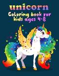 unicorn coloring book for kids ages 4-8: Beautiful Collection of 50 Unicorns illustrations grate book ever