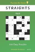 Puzzles for Brain - Straights 200 Easy Puzzles 9x9 vol.23