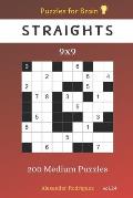 Puzzles for Brain - Straights 200 Medium Puzzles 9x9 vol.24