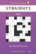 Puzzles for Brain - Straights 200 Hard Puzzles 9x9 vol.25