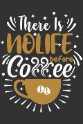 There Is No Life Before Coffee: Feel Good Reflection Quote for Work Employee Co-Worker Appreciation Present Idea Office Holiday Party Gift Exchange