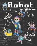 Robot Activity Book For Ages 4-8: Robot Activity Book With Coloring Pages, Mazes, Sudoku And More, For Kids Ages 4-8