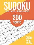 Sudoku: 200 R?tsel in Gro?druck - 4 Schwierigkeitsgrade - Kinder, Erwachsene, Senioren