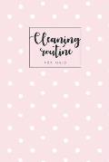 Cleaning routine for maid: Professional house cleaning checklist for maid deep office Housekeeping Checklist weekly 6x9-Paperback