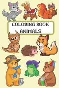 Coloring Book Animals: Children activity book for kids ages 2-10, boys and girls, easy coloring book