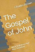 The Gospel of John: What To Believe And How To Believe