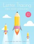Letter Tracing For Preschoolers Ages 3-5: Learn to write activity workbooks, abc alphabet writing paper lines. Kindergarten preschoolers handwriting p